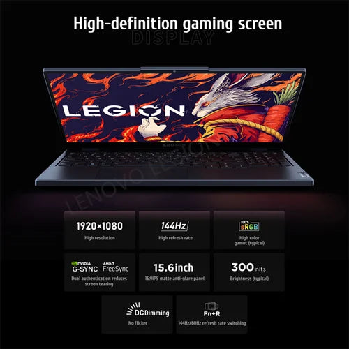 2024 Lenovo Legion R7000 E-sports Gaming Laptop AMD R7-7840H 16G/32G RAM 512G/1T SSD RTX4060 15.6inch 144Hz Game Notebook PC