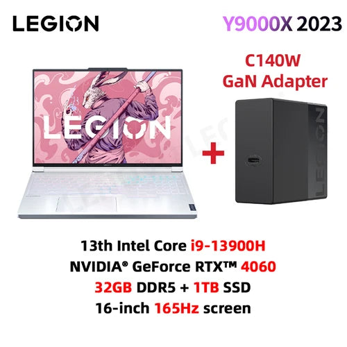 Lenovo Legion Y9000X E-sports Gaming Laptop 13th Intel Core I9-13900H /32G /1T SSD/RTX 4060/4070 16 Inch 165Hz Screen Notebook