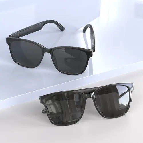 Smart Glasses Wireless Earbuds Automatic Voice Translation AI Glasses Support 75 Languages BT 5.4 for Sports Meeting Recording