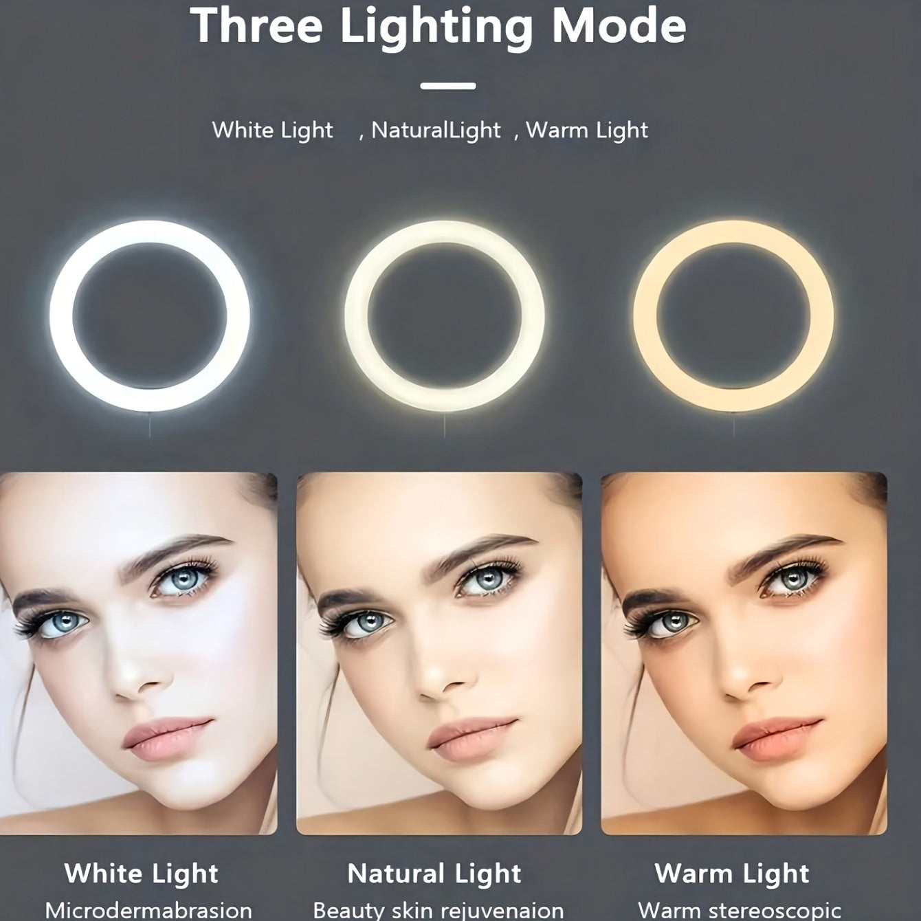 360° Rotatable Ring Light