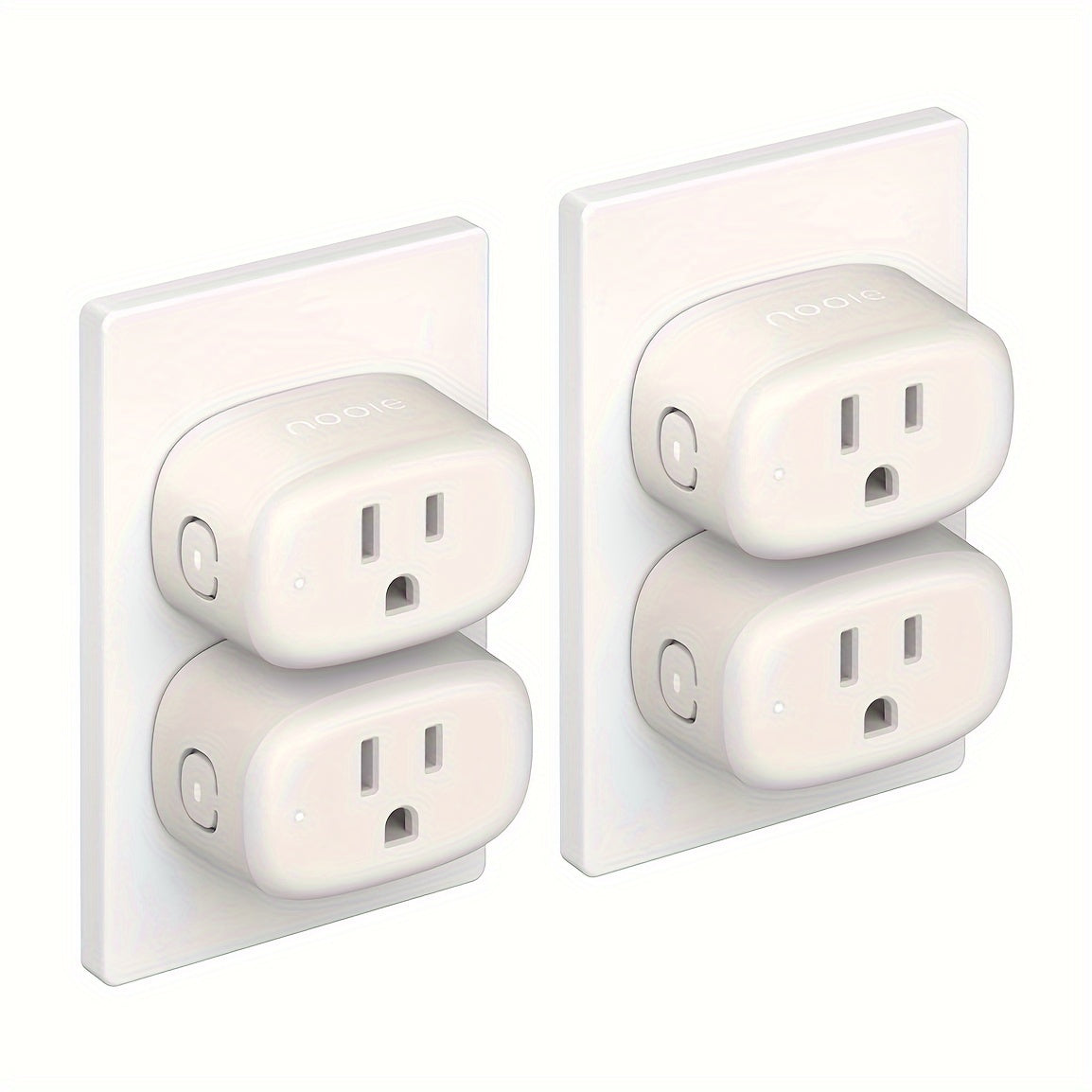 Nooie NSP01 4/8/16pcs WiFi Smart Plug For Smart Home Works With Alexa, Smart Plug For Smart Home, WiFi Outlet For Google Home, Voice Control, Smart Outlet With Remote Control, Timer Function, Child Lock, ONLY 2.4G, 10Amp