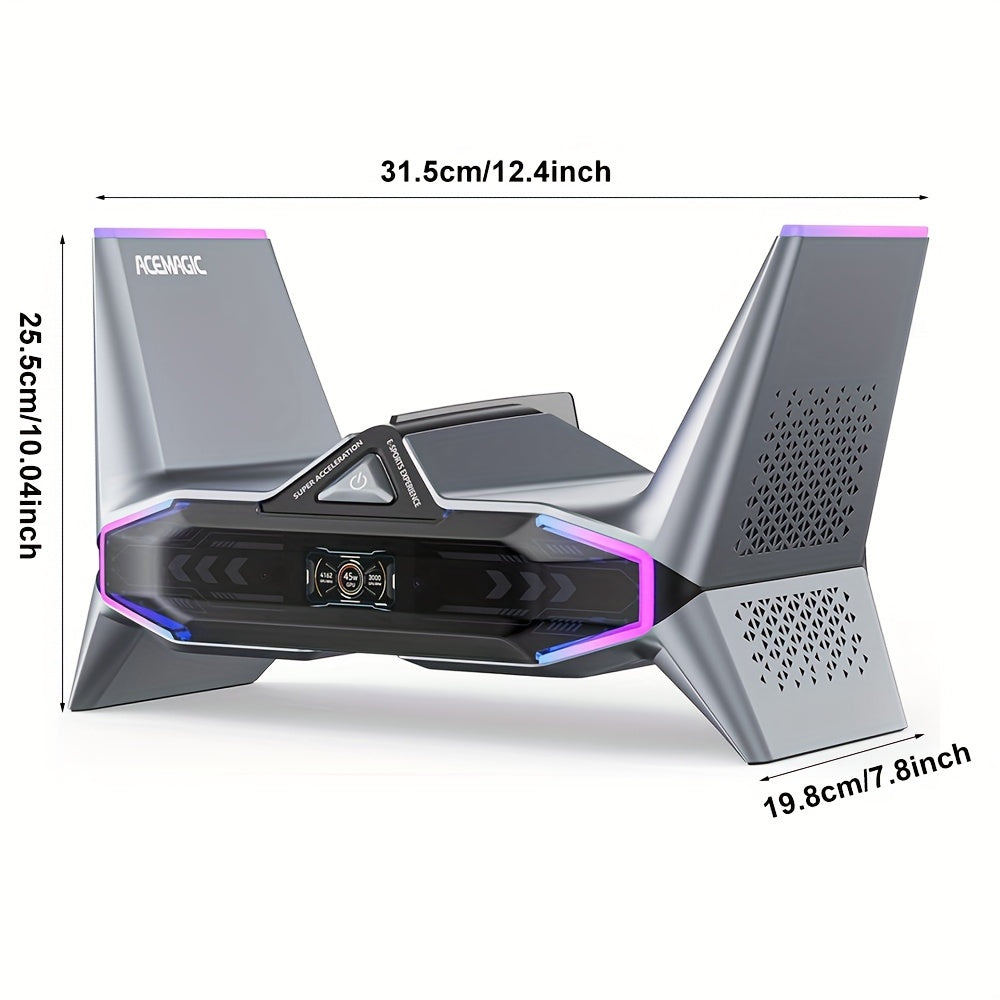 ACEMAGIC STARSHIP M2A Gaming Mini PC I7-12700H (up To 4.7GHz) GeForce RTX 3060M (12GB) 32GB RAM DDR5 1TB PCIe3.0*4 SSD WiFi 6 BT5.2 Dual 2.5G LAN 8K Four Display USB4 Logo Projection