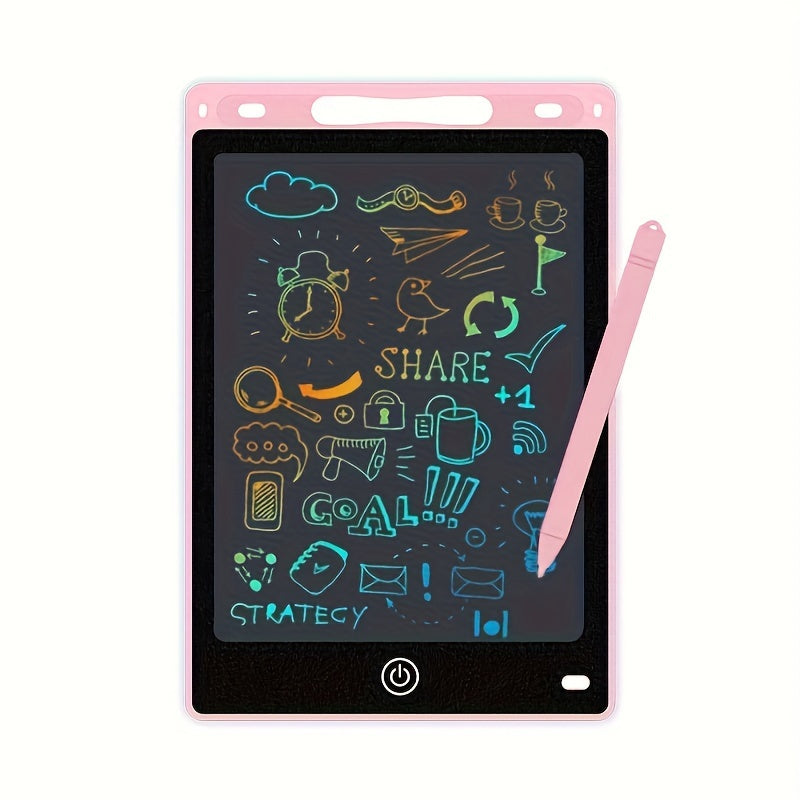 1pc LCD Writing Tablet, 8.5" Colorful Doodle Board, Erasable Drawing Pad for Kids, Educational Toy for Boys