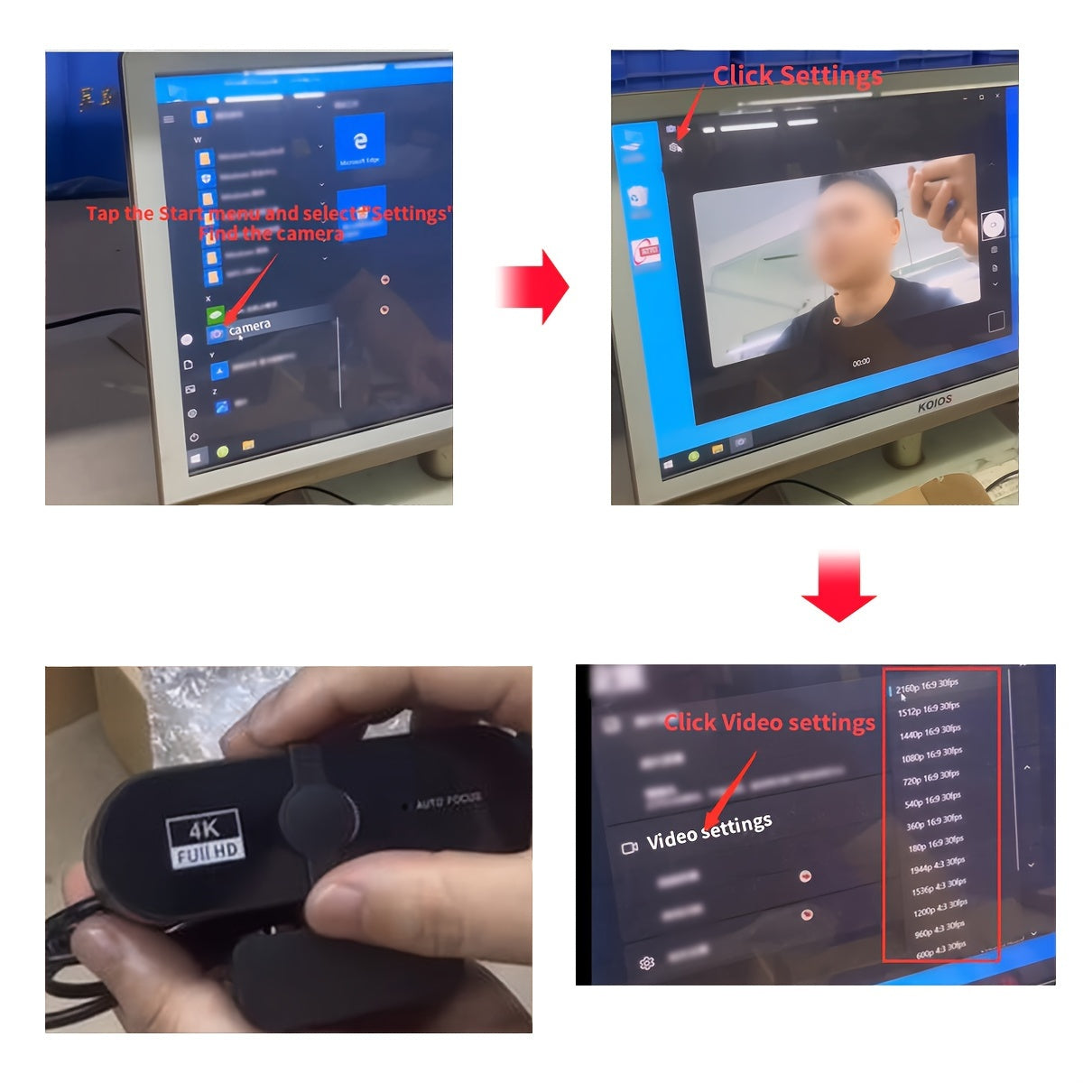 2K 4K Webcam 1080P With Microphone