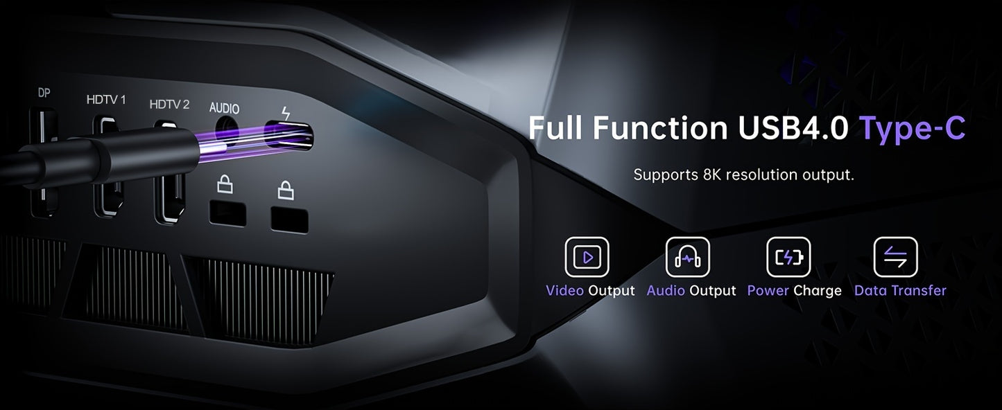 ACEMAGIC STARSHIP M2A Gaming Mini PC I7-12700H (up To 4.7GHz) GeForce RTX 3060M (12GB) 32GB RAM DDR5 1TB PCIe3.0*4 SSD WiFi 6 BT5.2 Dual 2.5G LAN 8K Four Display USB4 Logo Projection