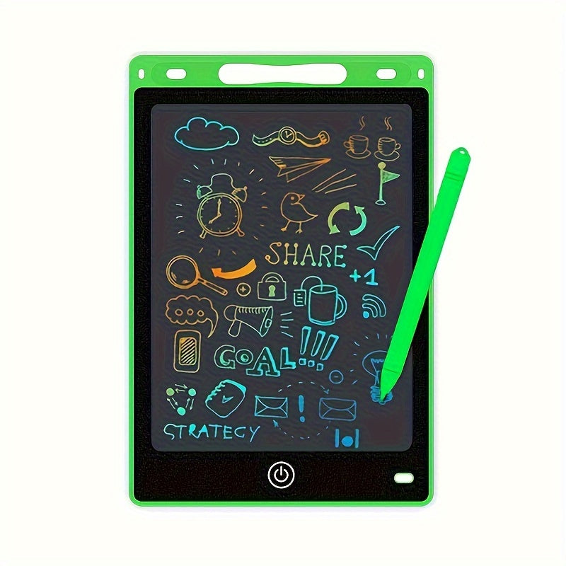1pc LCD Writing Tablet, 8.5" Colorful Doodle Board, Erasable Drawing Pad for Kids, Educational Toy for Boys