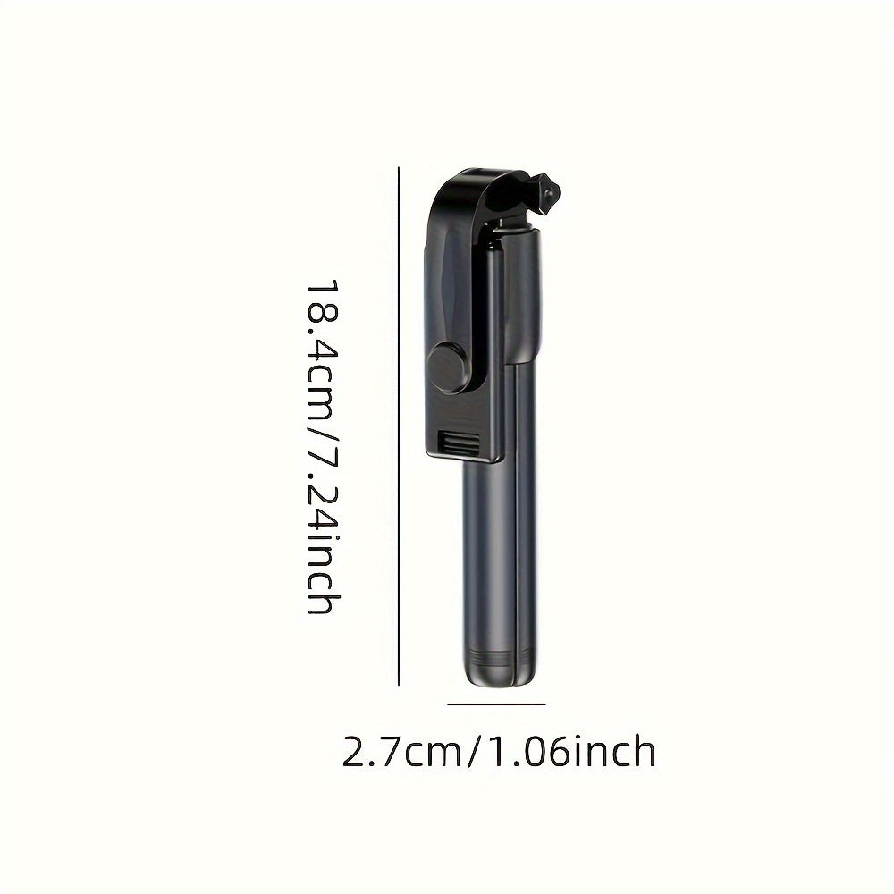 Selfie Pole with Three-legged Stand, Mobile Phone Universal Selfie Artifact 360-degree Rotation, Handheld Anti-shake Gimbal Travel Portable, Wireless Photography Live Shooting Bracket