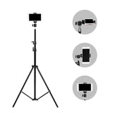 82.67in Lightweight Phone Tripod, Extendable Selfie Stick Tripod Stand With Cell Phone Holder & Carry Bag For Video Recording/Photography/Live Streaming Camera Tripod For Women, live Streaming