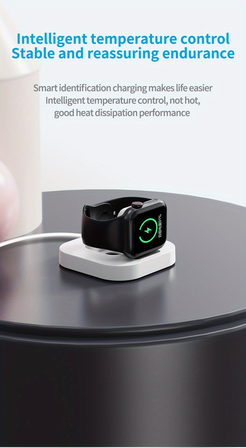 For Watch Charger S8 Ultra For IWatch7 Wireless Magnetic Suction For Watch 6/SE/5/4/3/2 Series E Fast Charging Cable Portable Charging Base Bracket