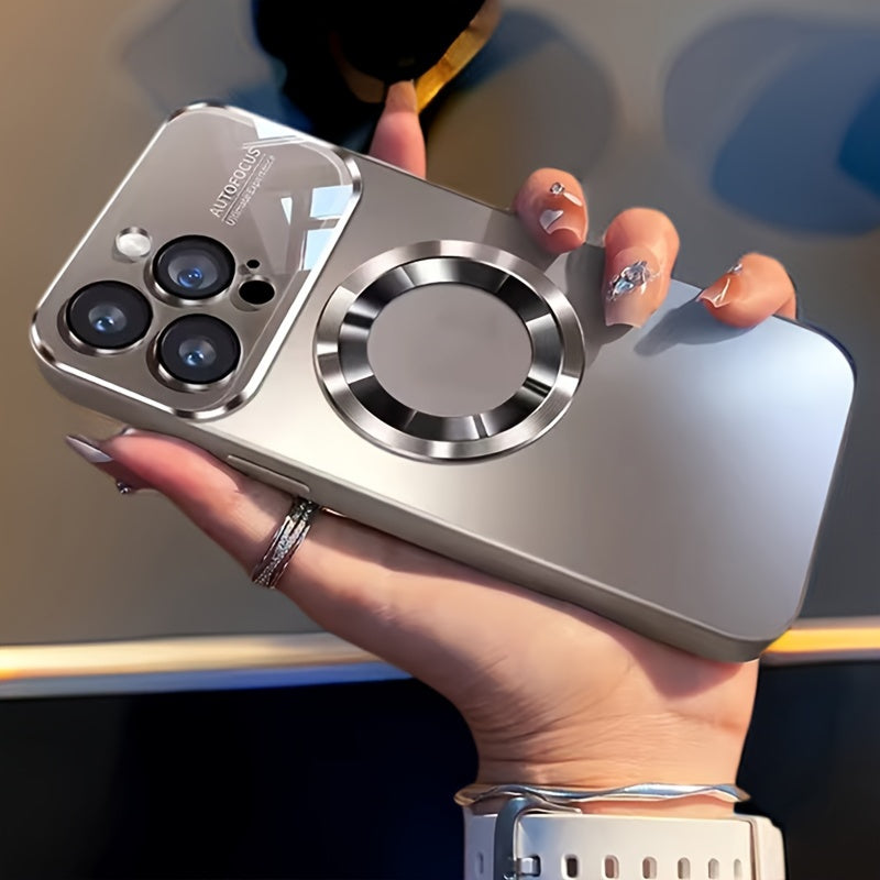 Luxury Matte Magnetic Wireless Charging Phone Case