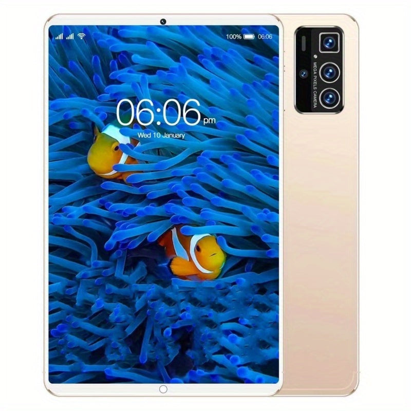 Android13 Slim Tablet, 10.1-Inch Large Screen, 1920 X 1200 Display, 8800mAh Battery, Front And Rear Cameras, Dual Speakers, 8 256GB Storage