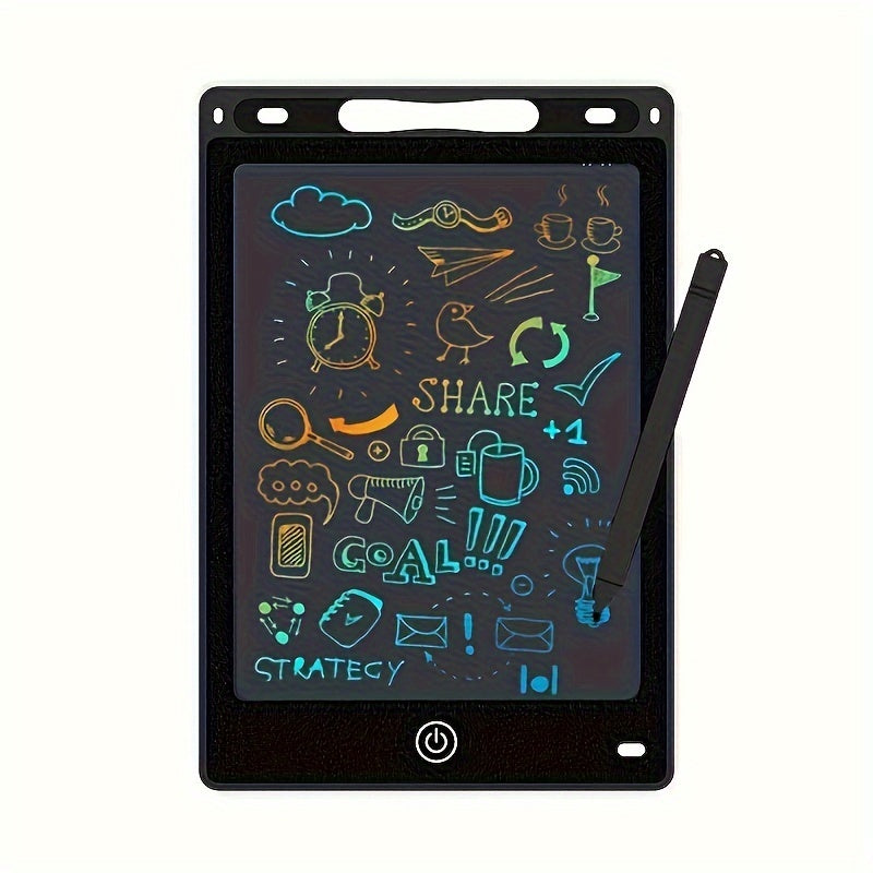 1pc LCD Writing Tablet, 8.5" Colorful Doodle Board, Erasable Drawing Pad for Kids, Educational Toy for Boys