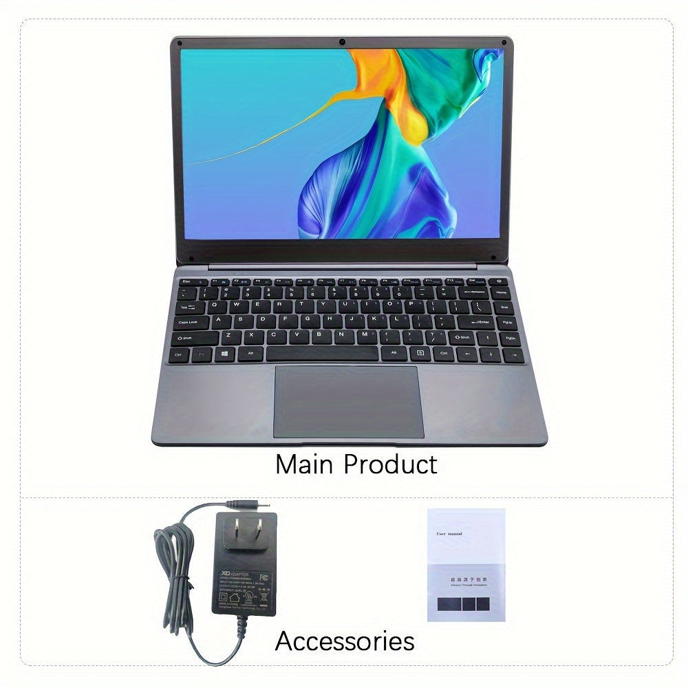 Crelander 14" Laptop with Intel Celeron N4020, 8GB for RAM & 128GB SSD - Full HD IPS Display, Windows 11, Dual Power Supply