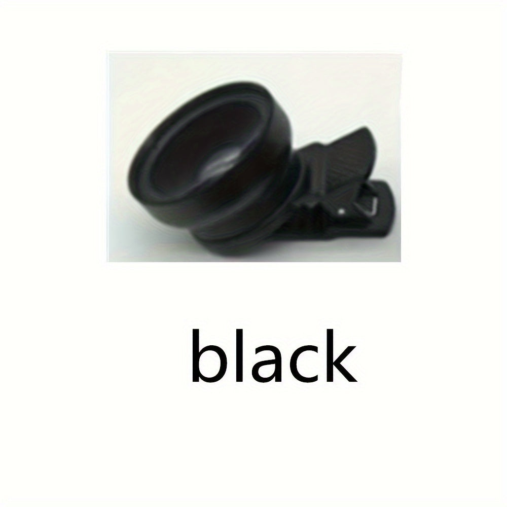 Universal Clip-on High-definition Wide-angle Lens For Smartphones, With A 0.45x Ultra-wide-angle Lens And Macro Lens, Compatible With All Smartphones. Can Be Used As An External Camera For DSLR.