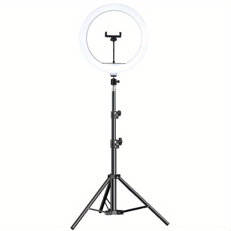 Ringlight 13 Inch Selfie Ringlight With Tripod Stand & Flexible Phone Holder, Dimmable Led Light Stand Gift For Birthday/Easter/President's Day/Boy/Girlfriends