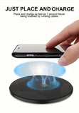 Desktop Disc Fast Wireless Charger 10W Max, for iPhone 16/15/14/13/12/11/8 Series, for Galaxy S23/S22/S21/S20/S10/S9, for Galaxy S24/S23/S22 Ultra, for Google PIXEL 8A/8/8 Pro/Pixel 9 Pro XL/Pixel 9 Pro, Wireless charging station