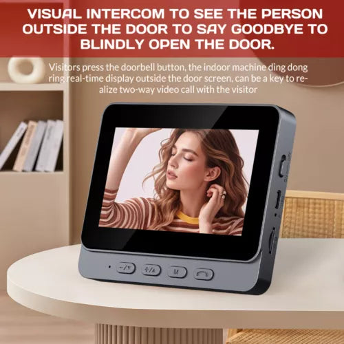 Wireless Security Smart Doorbell Intercom Two-Way Video Camera Bell Chime 1080P