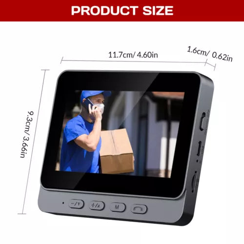 Wireless Security Smart Doorbell Intercom Two-Way Video Camera Bell Chime 1080P