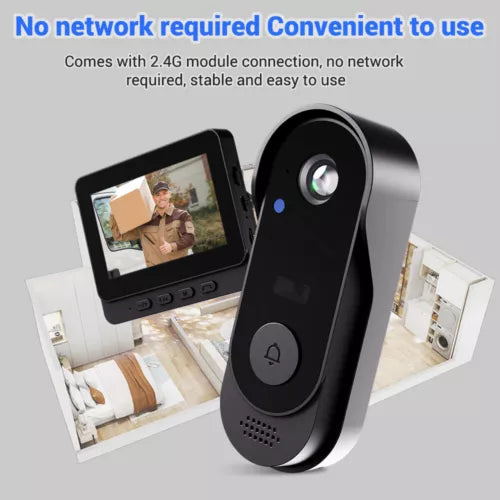 Wireless Security Smart Doorbell Intercom Two-Way Video Camera Bell Chime 1080P