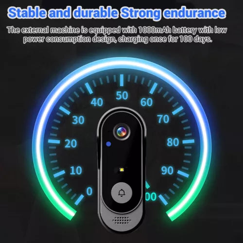 Wireless Security Smart Doorbell Intercom Two-Way Video Camera Bell Chime 1080P