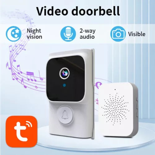 Wireless Security Smart Doorbell Intercom Two-Way Video Camera Bell Chime 1080P