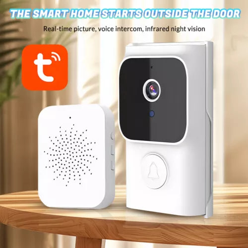 Wireless Security Smart Doorbell Intercom Two-Way Video Camera Bell Chime 1080P