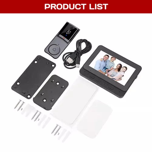 Wireless Security Smart Doorbell Intercom Two-Way Video Camera Bell Chime 1080P