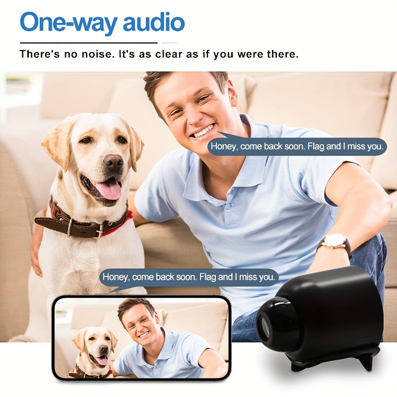 Teruhal Smart Camera with Remote App - Watch Anytime, Anywhere | Ideal Housekeeper Assistant & Gift for Christmas & Thanksgiving | USB Powered, Auto Focus, 480P HD