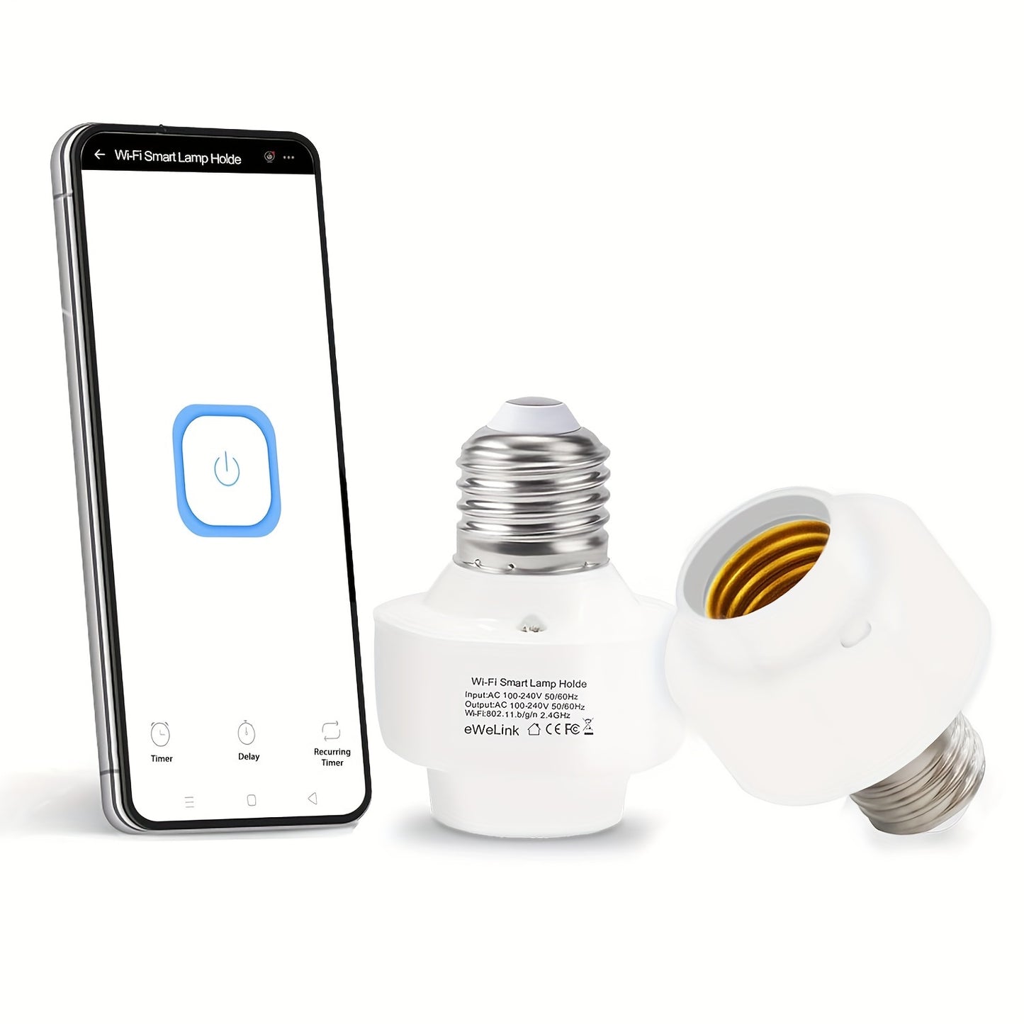 QIACHIP Ewelink WiFi Smart Light Bulb Socket