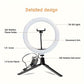 10" LED Ring Light With Tripod And Phone Holder