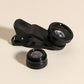3-in-1 Phone Lens Kit - Aluminum Alloy Clip-On Fisheye, Macro, and Wide Angle Set