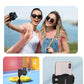 Desiontal Mini Smartphone Handheld Gimbal with Quick Magnetic Mount - Portable Outdoor Photography Selfie Stick Assistant with Detachable Shutter, Remote Shooting Capability, 1/4'' Screw Hole for Tripod Compatibility, Battery-Powered with Button Battery,