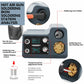 HANDSKIT ST12A 2 in 1 Hot Air Gun Soldering Station OLED Digital Adjustment Auto Sleep 1s-6s Fast Heating Repair Tool