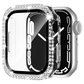 Megkhla Apple Watch Screen Protector, Bling Case For Apple Watch 40mm 44mm 41mm 45mm SE Series 8 7 6 5 4 With Hard PC Tempered Glass Rhinestone Protection Full Face Case Accessories For IWatch Girls & Women