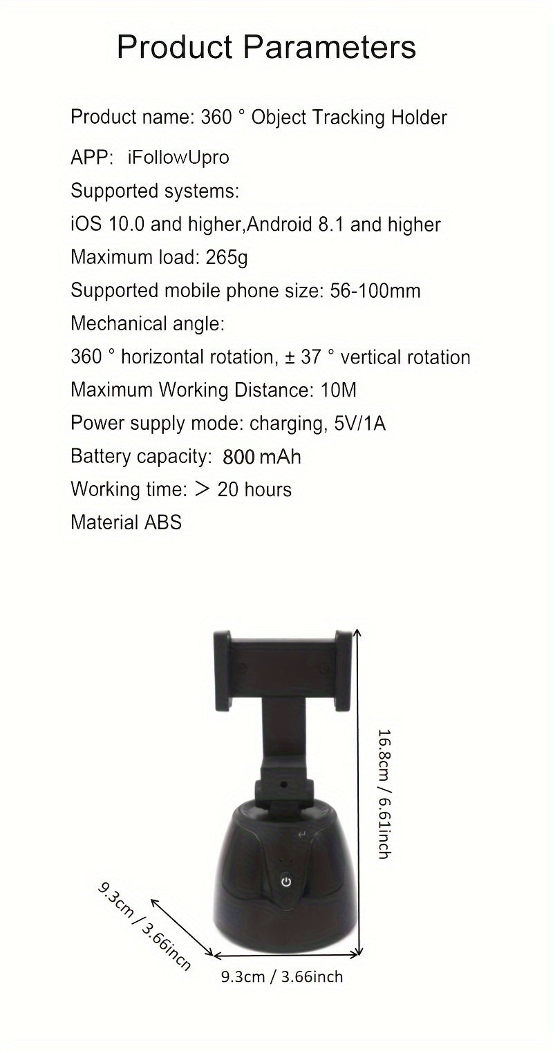 360° Intelligent Follow Camera Phone Holder