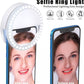 AAA Battery Mobile Phone Accessories Portable LED Ring Mini Fill Light Selfie Flash Ring Light For Phone Live Streaming Video Make Face Beauty
