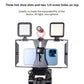 Professional Smartphone Stabilizer Gimbal - Handheld & Tripod Mount, Smooth Video Shooting, Portable Black Phone Frame, ABS Material, Non-Waterproof