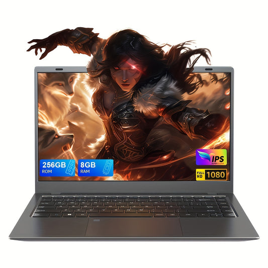 Founder 14 Inch IPS Screen Laptop, N4000 Processor, 2.6GHz 8GB RAM, 256GB ROM, 1080p Resolution, 802.11ac WLAN, Rechargeable Lithium Battery, USB Keyboard, Affordable Laptop PC for Students and Office