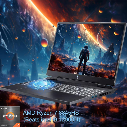 Acer Nitro V 16'' Gaming Laptop, 165Hz Display, AMD Ryzen 7 8845HS, NVIDIA GeForce RTX 4060, 32GB DDR5 RAM, 2TB SSD, Wi-Fi 6, Windows 11 Home, with Wireless Mouse-White