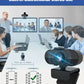 [Popular Choice] 2024 Full HD 1080P Webcam with Microphone, USB Conference and Gaming Camera with Privacy Cover and Stand