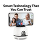 360° Auto-Rotating Face Tracking Tripod, USB Rechargeable Smart Phone Gimbal