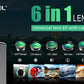 APEXEL 6-in-1 Phone Camera Lens Kit - Universal Clip-On Smartphone Photography Accessories with Macro, Wide Angle, Fisheye Lenses, ND Filter, Star Filter, CPL Lens, Aluminum Alloy Construction