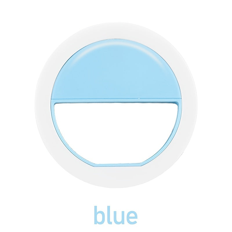 AAA Battery Mobile Phone Accessories Portable LED Ring Mini Fill Light Selfie Flash Ring Light For Phone Live Streaming Video Make Face Beauty
