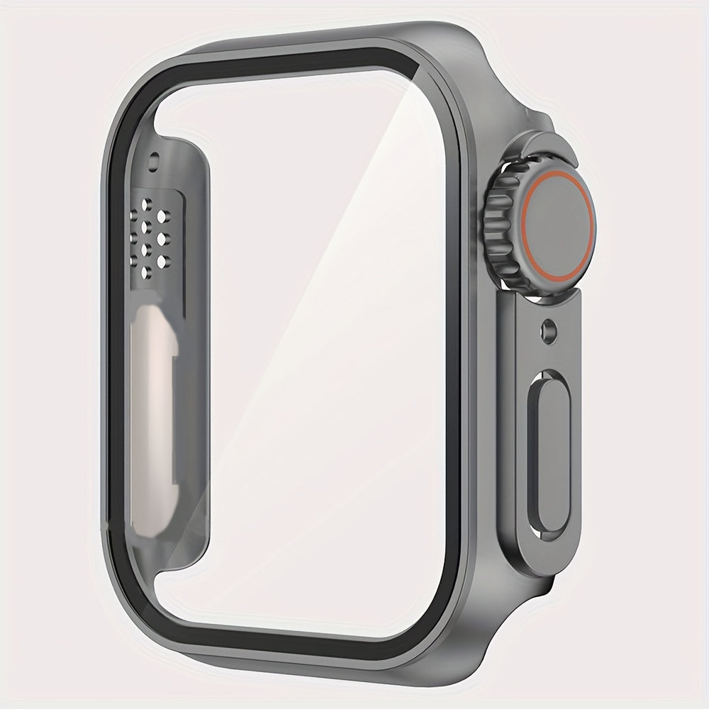 Change to Ultra Protective Case for iWatch 7 8 9 6 5 4 SE - Hard PC Cover with Built-in Tempered Glass Screen Protector - Ultra-Thin & Durable - For Men & Women - Suitable for Everyday Use - Perfect Gift for Tech Lovers