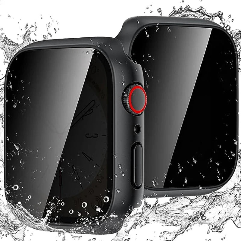 Privacy Protection Case Screen Protector, 26 Degree Touch Sensitive Ultra-Thin Glass Lightweight Cover Bumper For Iwatch Ultra/Series 9/8/7/6/5/4/3/2/SE, 38/40/41MM、42/44/45/49MM