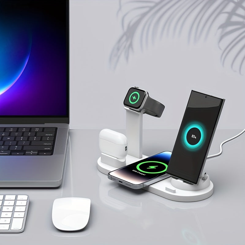 Wireless Phone Charger Fast Charging Station, Detachable Wireless Charger Stand So Support Wireless Charging Mobile Phones For IPhone15 14, 13, 12, 11/Pro/Max/Mini/Plus, X, XR, XS/Max, SE, 8/Plus, Airpods