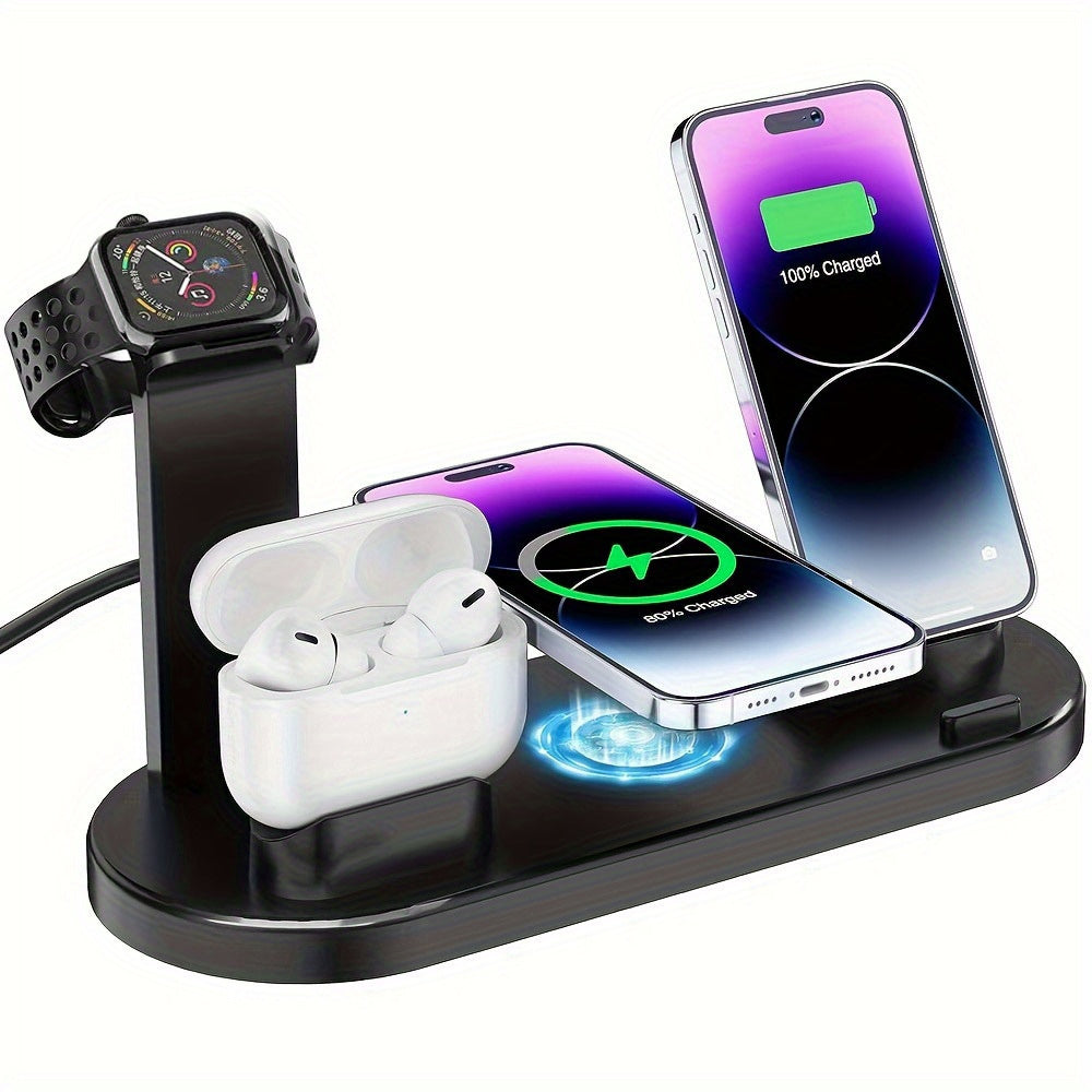 Wireless Phone Charger Fast Charging Station, Detachable Wireless Charger Stand So Support Wireless Charging Mobile Phones For IPhone15 14, 13, 12, 11/Pro/Max/Mini/Plus, X, XR, XS/Max, SE, 8/Plus, Airpods