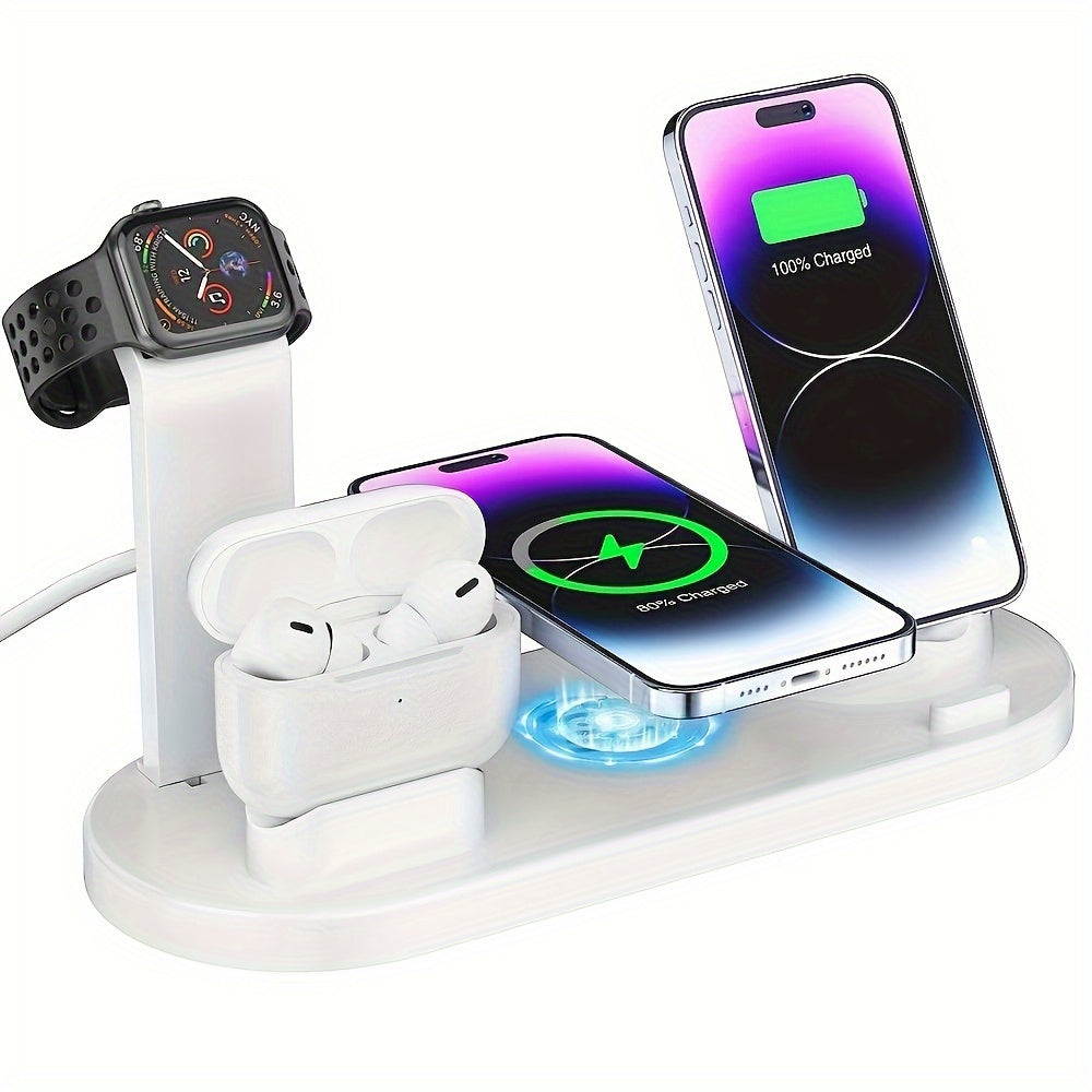 Wireless Phone Charger Fast Charging Station, Detachable Wireless Charger Stand So Support Wireless Charging Mobile Phones For IPhone15 14, 13, 12, 11/Pro/Max/Mini/Plus, X, XR, XS/Max, SE, 8/Plus, Airpods