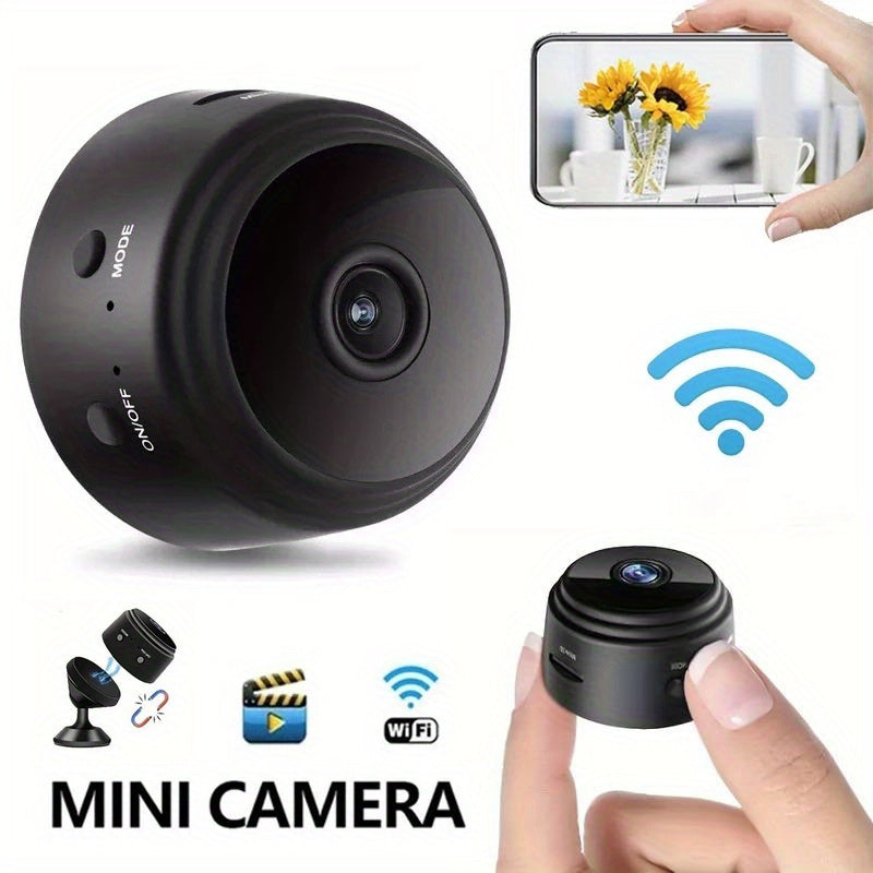 TERUHAL 480p WiFi Security Camera, Mobile App Control, Rechargeable Lithium Polymer Battery, Dual Power USB/Battery, Wi-Fi Enabled Indoor Surveillance, Smart Home Helper