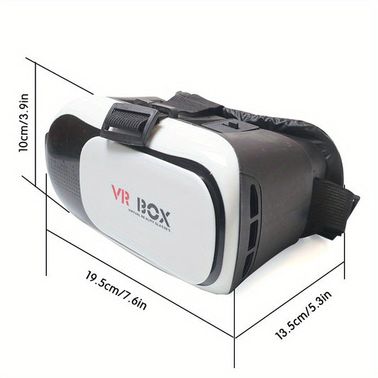 VR BOX 3D Virtual Reality Glasses with Stunning Visual Effects, Ergonomic Adjustable Headband for Full Immersion Gaming & Movie Experience - Smartphone Compatible - For Students & Entertainment Enthusiasts - Perfect Gift for Back to School